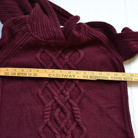 ATHLETA Maroon Merino Wool Sweater - Picture 3 of 4